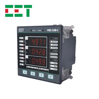 China CET PMC-53 M-E Three Phase Ampere Meter Panel Multi Functional Panel Mounted Electricity Meter and Analyzer with Modbus RTU PMC-53M-E for sale