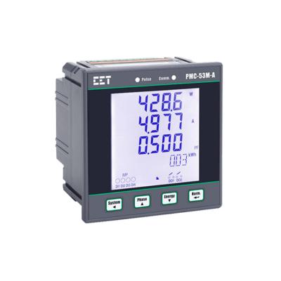 China CET PMC-53M-A 400V/690V 3 Phase Ampere Volt Power KWH Power Supply Monitoring Multifunctional Harmonic Meter PMC-53M-A for sale