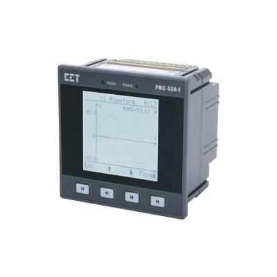 China CET PMC-53A-E 96*96 Multi-Function 3-Phase LCD Display 3-Phase Electric Energy Meter Smart Digital Programmer with Ethernet Port for sale