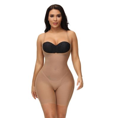 China Breathable S-SHAPER Mesh Butt Lifter Belly Shapewear Corset Shorts Bodysuit Order Full Waist Trainer Seamless Women Body Shapers for sale