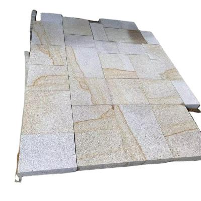 China Modern 682 Brown Granite Paver Beige Curb Stone For Outdoor Parking Deck for sale