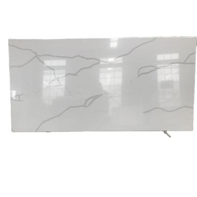 China Modern bulk sale price engineered white calacatta quartz slab for sale