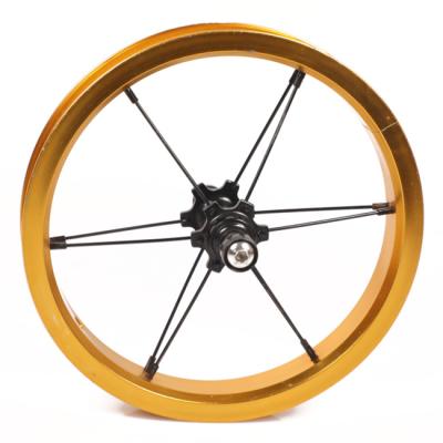 China Mountain Bikes 14 Inch Kids Bicycle Wheel Gold Rims Customizable Size Aluminum Alloy Bike Rims for sale