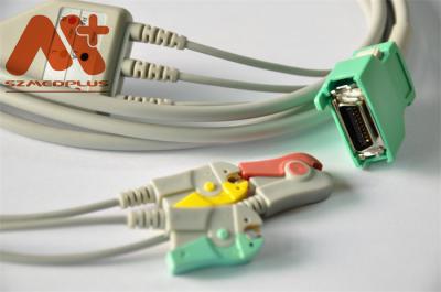 China Direct-verbindt de Compatibele 3 Loodklem van Nihonkohden ECG-Kabel voor OPV -1500 Te koop