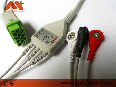 China GE-Gezondheidszorg > Marquette Compatible 3 Onverwacht Lood direct-verbinden ECG-Kabel - 2001292-001 Te koop