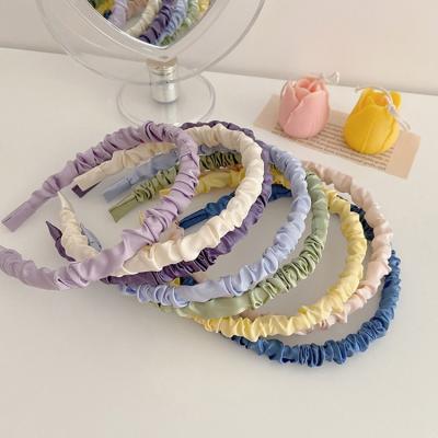 China Cute Headbands Logo Hairband Girls Hair Accessories Silk Headband Hair Accessories Wholesale Custom Decoration YH Headband For Girls for sale