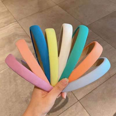 China Cheap Simple Color Girls Hair Decoration YH Girl Plastic Headbands Hair Band Women Girls Hair Accessories Candy Color for sale