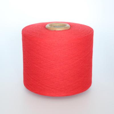 China Sustainable nice red recycled cotton yarn for knitting sock for sale