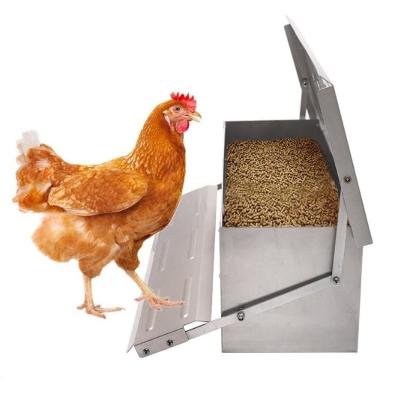 China Farms Poultry Farm Outdoor Chicken Feeder Broiler Food Feeder Bowl Pedal Automatic Chicken Feeder for sale