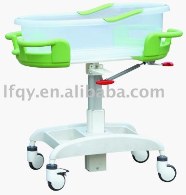 China Infant Hospital Bed Hospital Bed Baby Crib Baby Crib Cart With Brake YEC-3 for sale