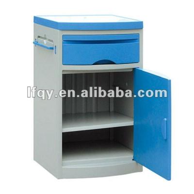 China Plastic Hospital Cabinet Bedside Cupboard With Integrated Thermos Flask Support for sale