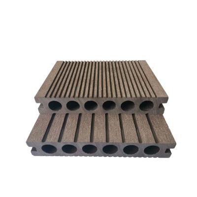 China Modern High Strength Wood Decking 139*25mm Plastic Composite Hollow Board Outside for sale