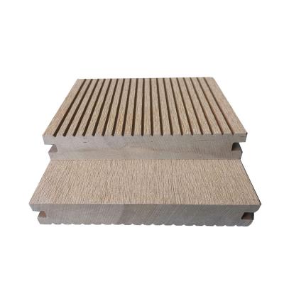 China Modern Natural Solid WPC Decking 140x24mm High Strength Cheap Price for sale