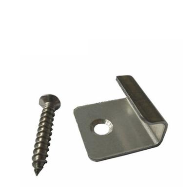 China Stainless Steel Deck Flooring WPC Accessories Fastener Stainless Steel Decking Clips for sale