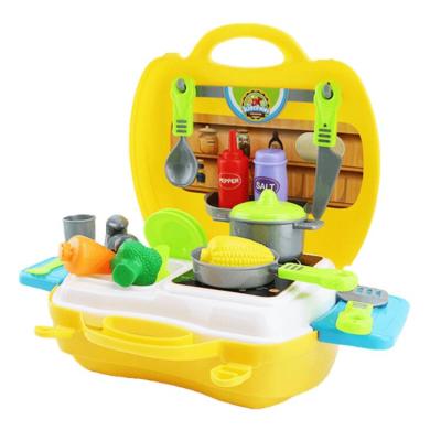 China non-toxic material & Good Painting OEM Plastic Educational DIY Pretend Cooking Game Set Kitchen Toys For Children for sale