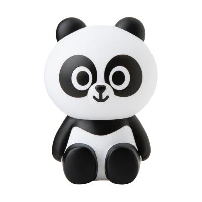 China Good painting& Eco-friendly panda material custom shape plastic coin bank, plastic toy piggy bank for kids coin up for sale