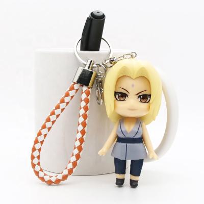 China non-toxic material & Good Painting Custom Design Soft Key Chain Cartoon Characters Figurine OEM PVC Wholesale for sale