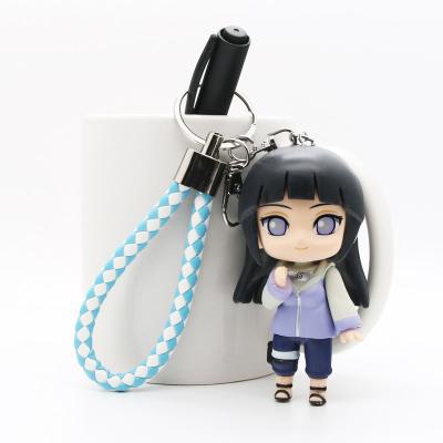 China non-toxic material & Good Painting OEM Design Cartoon Girl 3D Soft PVC Key Chain Custom Make Your Own Design Plastic Key Chain For Decoration for sale