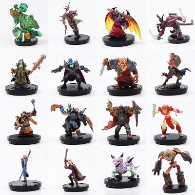 China non-toxic material & Good High Detailed Painting 3D Board Game Plastic Miniature Figure, OEM Painted PVC Plastic Cartoon Miniature Figure Toy Factory for sale