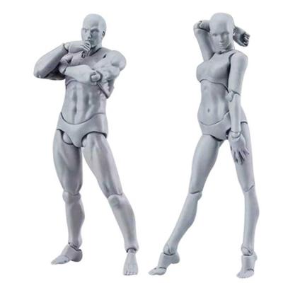 China non-toxic material & Good 1 Action Number 8 Painting Custom Plastic Nude Bodies, OEM Male Plastic Nude Action Body Wholesale for sale