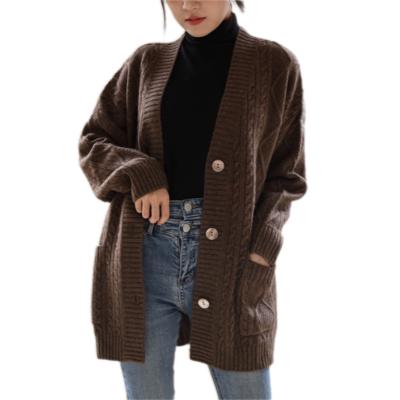 China 100% anti-pilling 2021 new women's loose oversized yaks hair fall winter cardigan coat for sale