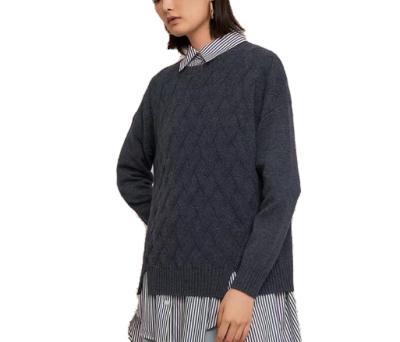 China Pure Cashmere Limited Time Goods 100% Pure Cashmere Material 100% Round Neck Sweater Knitted Superior for sale