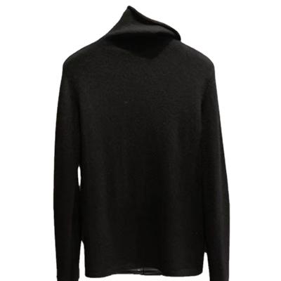 China hot selling 100% pure cashmere long sleeve 100% pure cashmere bright silk knitted sweater for sale