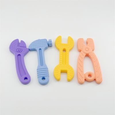 China Soft Toy baby soft toys 100% food grade silicone BPA free EN71 CPC Tool shape teething Ring toy baby Silicone Teethers toy for sale