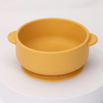 China BPA Free Fast delivery New style hot selling EN71 CPC kids dining baby silicone tableware bowl with suction for sale