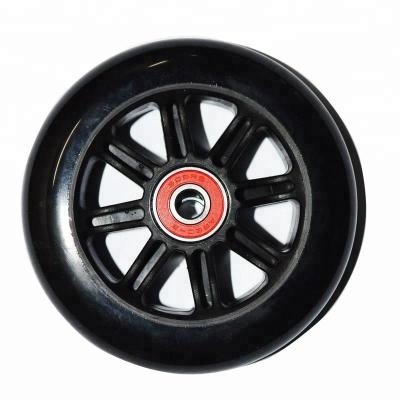 China PU Complete 2pcs 110mm Pro Stunt Scooter Replacement Wheels Durable Plastic Core With ABEC-9 Bearing for sale