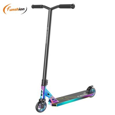 China 2021 New Funshion Rainbow Youth Pro Scooter HIC System Stunt Scooter With Forging Alu Fork for sale