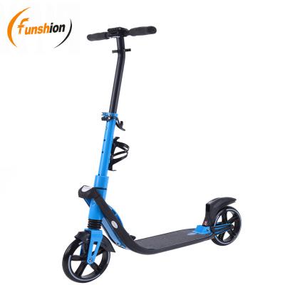 China Safety And Convenient Teens Adult Foldable Adjustable Kick Scooter 2 Large Customized Wheels for sale