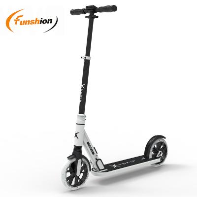 China Funshion Youth 200 Mm Wheels Adults Big Freestyle Kick Scooter Foldable Can OEM Colors and LED Wheels for sale