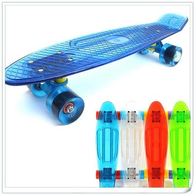 China Youth Led Light Wheels Skateboard Electric Skateboard Wholesale Skateboards for sale