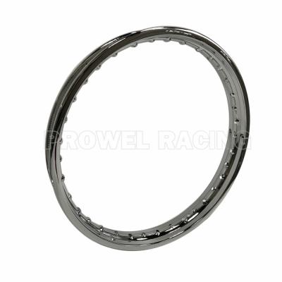 China 1.60x18 Stainless Steel Motorcycle Spoke Wheel Rim In Silver for sale