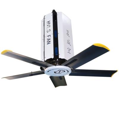 China Hotel China Factory Supply High Air Volume HVLS Large Fan 13100cmh Industrial Ceiling Fan With Reducer for sale