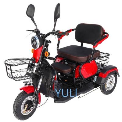 China 2021 Passenger Leisure Popular Travel Electric Tricycle Power Battery 48v Three Wheels Multi Functions Scooter Adult Electric Tricycle for sale