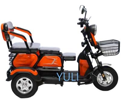 China 48V/60V 500W Passenger Tricycle 3 Wheeler Folding Seats Electric Adult Electric Tricycle Advanced Smart Electric Rickshaw For Mother Child for sale