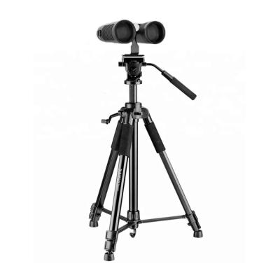 China Telescope Stand Design 1.71m New Height 6.61LB Loaded Liquid Pan Head Aluminum Camera Stand Telescope Tripod for sale