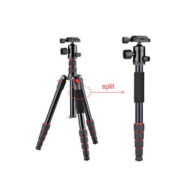 China Precision DIGIPOD Flexible Economical 2 in 1 Monopod Multifunctional Professional Aluminum Travel Stand Digital SLR Camera Tripod for sale