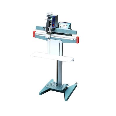 China Best Price Vertical Model Film Aluminum Plastic Bag Foot Operated Pedal Impulse Heat Band Sealer / for sale