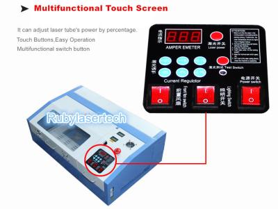 China LCD Screen Ruida Works DSP Control USB Interface for Computer Control 3020 CO2 Laser Engraving Machine for DIY Design Ad for sale