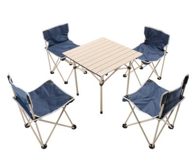 China New Arrival Easy Carry Metal Assemble Cheap Best Garden Camping Folding Picnic Tables And Chairs Set for sale