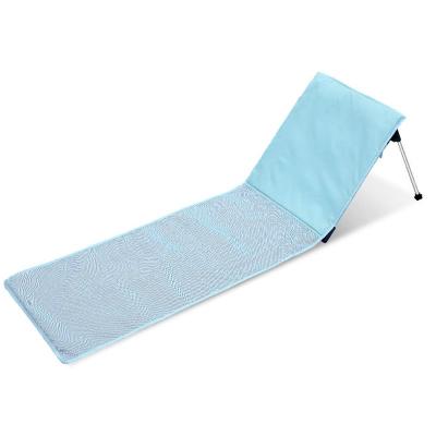 China Easy Folding Beach Mat Sand Free Outdoor Lightweight Portable Folding Backrest Beach Lounger For Travel Summer Vacation Picnic for sale