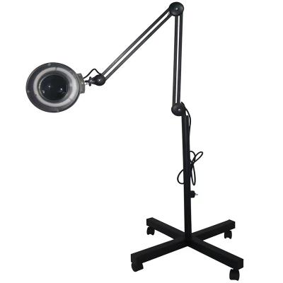 China Plastic+metal Hot Selling Beauty Magnifying Lamp Led Hairdresser Equipment Magnifying Lamp Selling Magnifying Lamp For Salon for sale