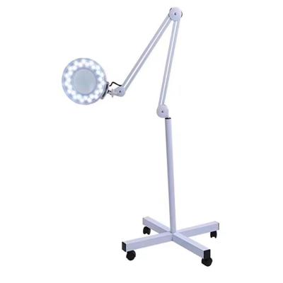 China Customizable Plastic+metal Socket Beauty Nail Salon Tattoo Equipment Customizable Led Light Magnifying Lamp for sale