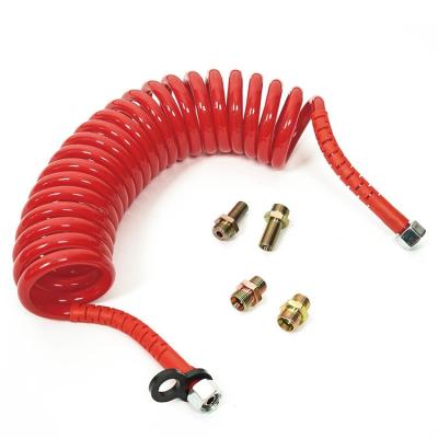 China Good Quality PA12 Air Brake Coil Hose High Quality PA12 High Pressure Flexible PA Truck Trailer Air Brake Coil Flexible Spiral Hose for sale