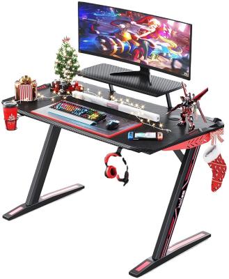 China (Other)Adjustable Gaming Desk 40 Inch Z Shaped Home Office PC Computer Desk Table Carbon Coated Monitor Holder Stand Cup Holder Controller for sale