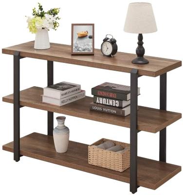 China Modern Industrial Console Sofa Table, Rustic Entry/Hallway Table with 3-Tier for sale