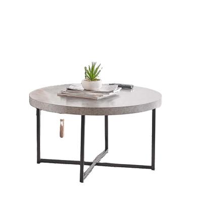 China Convertible Modern Concrete Round Coffee Tables for sale